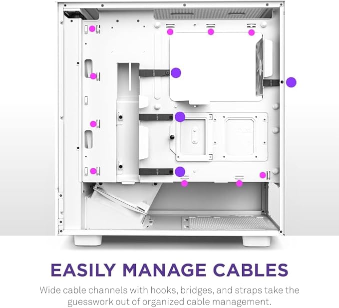 NZXT H5 Flow Edition ATX Mid Tower Case White NZXT H5 Flow Edition ATX Mid Tower Case White